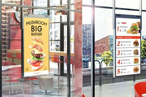 restaurant menu display screen restaurant menu display screen